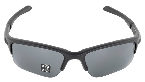 Oakley QUARTERJACKET Quarter Jacket Polarized, High Definition Gray Lens with Matte Black Frame & Unobtainium Nose Piece for Adults