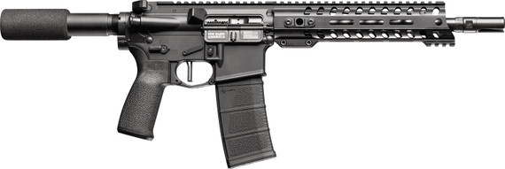 Patriot Ordnance Factory 01659 Minuteman Direct Impingement 5.56x45mm NATO 10.50 in 30+1 DI Tungsten Rec/9 in M-LOK Handguard Black Nitride Barrel Black MFT Stock & Grip Right Hand