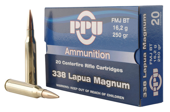 PPU Standard Rifle Ammunition 338 Lapua Magnum | PP338F
