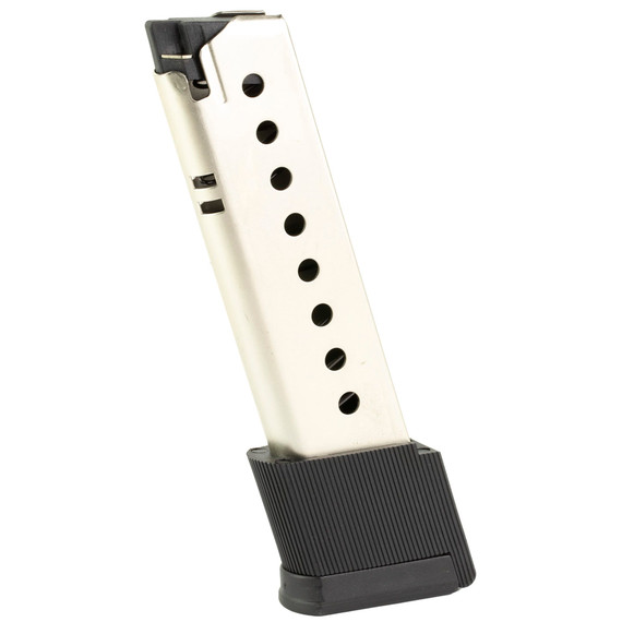 ProMag Mag, 45 ACP, 10 Rounds, Fits Sig Sauer P220, Steel Construction, Nickel Plated Finish, Silver SIG 09N