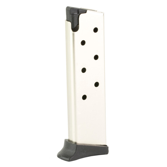 ProMag Magazine, 380 ACP, 7 Rounds, Fits Bersa Thunder, Steel Construction, Nickel Plated Finish, Silver BRA 01N