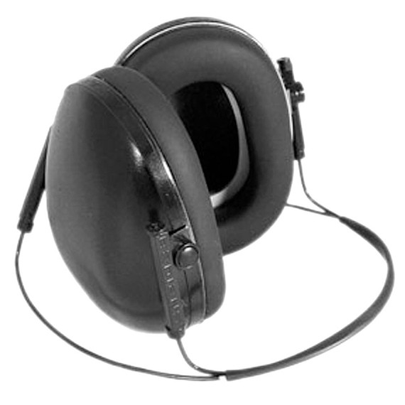 Radians LS0101CS Compact Muff w/Adjustable Headband & Foam Filled Ear Cushions, NRR 19 dB, Black