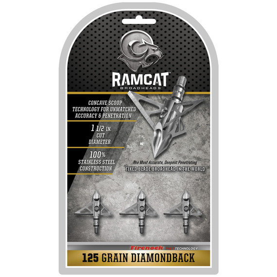 Ramcat Diamondback Broadheads 125 gr 3 pk R1007