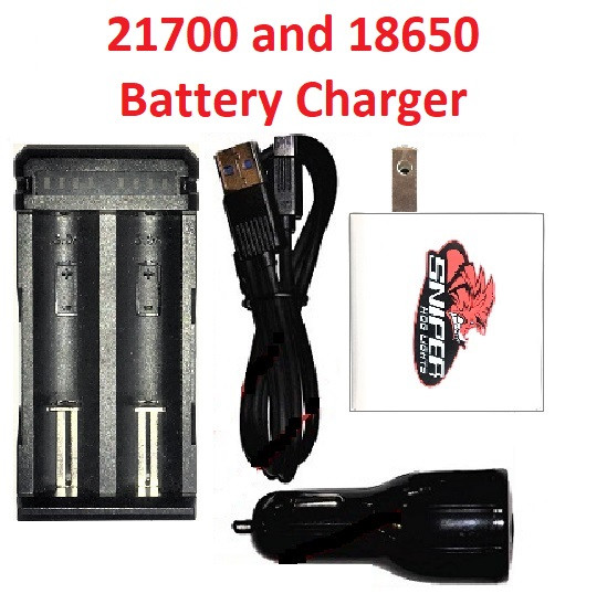 Lithium battery Charger for 18650 and 21700 batteries.