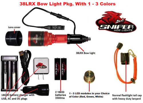 38LRX Bow Light package with 1 - 3 Colors