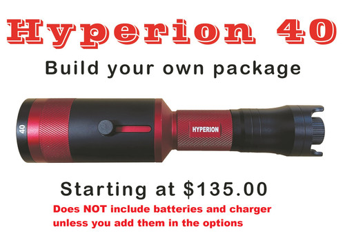 Hyperion 40 light with 1-5 colors for night hunting fishing tracking and outdoor use.