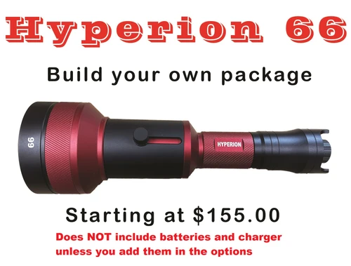 Hyperion 66 light with 1-5 colors for night hunting fishing tracking and outdoor use.