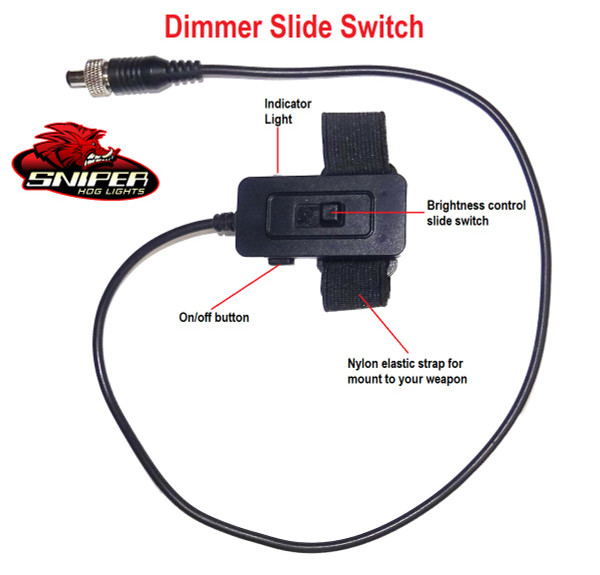 Dimmer slide switch