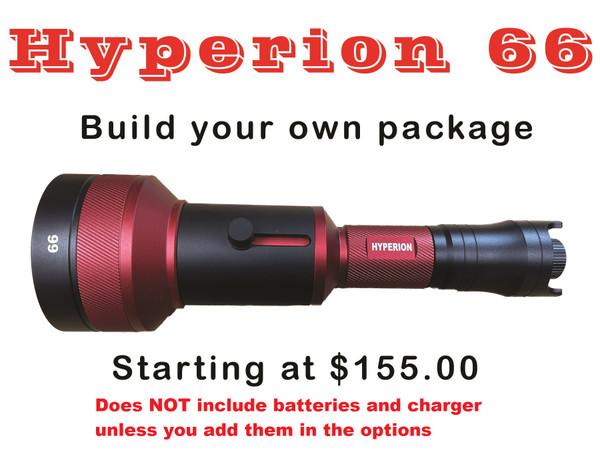 Hyperion 66 light with 1-5 colors for night hunting fishing tracking and outdoor use.