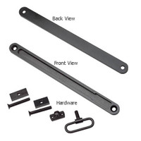Front and back view of the S7 UIT Custom Conversion Rail Kit.