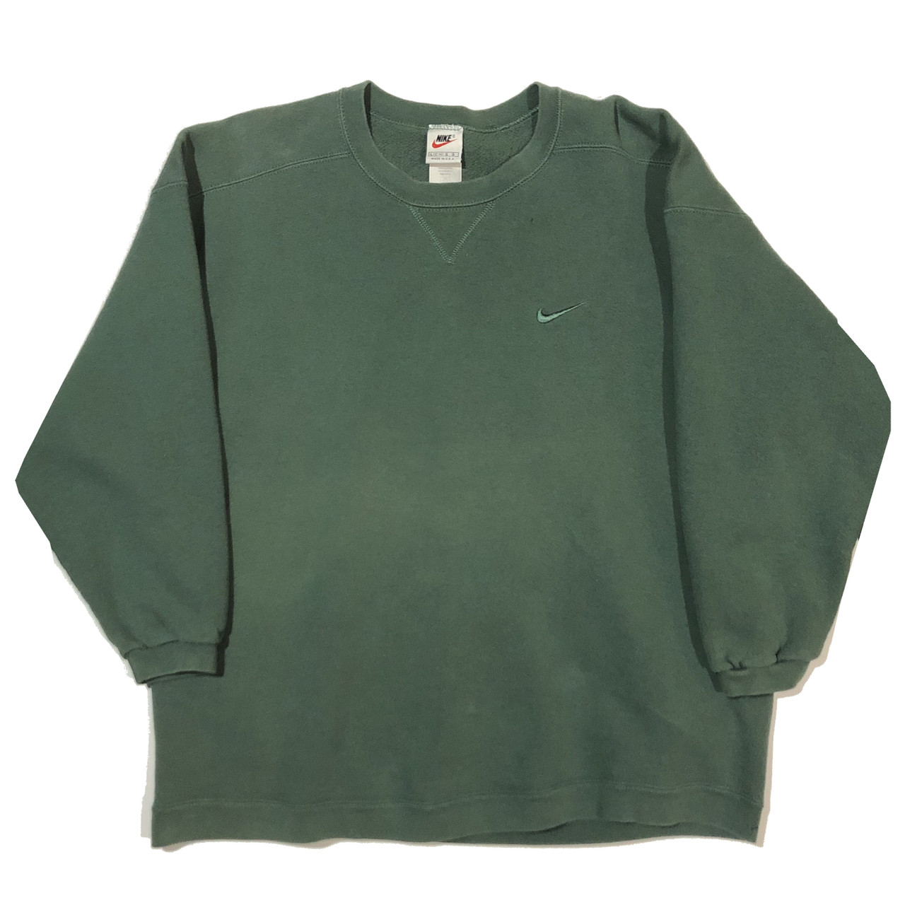 green nike vintage sweatshirt