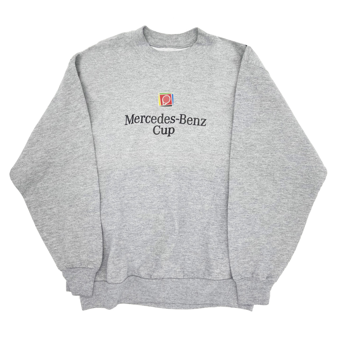 Vintage Mercedes Benz Tennis Cup Crewneck Sweatshirt In Grey