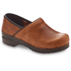 Sanita Women's Errol Clog - Cognac Distressed Leather