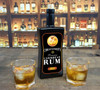 Caribbean Rum Black Glass Bottle - Personalized