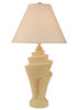 Weathered Golden Rod Conch Shell Table Lamp