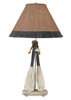 Cottage Navy Paddle with Rope Table Lamp