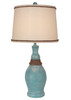 Weathered Slender Casual Table Lamp with Rope Accent