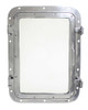 Porthole Mirror - Aluminum - Rectangular 26"