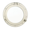 Porthole Mirror Solid Brass - Nickel Finish  17"