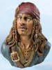 Pirate with Head Scarf Coin Bank