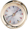 (TK-225FC 7.5") 7.5" Lacquer Coated Captain Clock with Flag Face