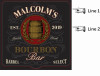 Personalized Dart Board - Bourbon Bar