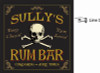 Personalized Dart Board - Rum Bar