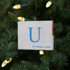 Nautical Signal Flag Ornament - Letter U