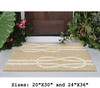 Neutral Capri Nautical Ropes Indoor/Outdoor Rug - Small Rectangle Lifestyle