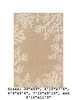 Sand Carmel Coral Border Indoor/Outdoor Rug - Rectangle