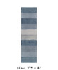 Navy Piazza Textured Stripe Indoor Rug - Runner