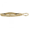 Canoe Charm - Gold Plate, 10k Gold, 14k Gold