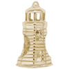 Lighthouse Bead - Gold Plate, 10k Gold, 14k Gold