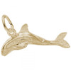 Whale Charm - Gold Plate, 10k Gold, 14k Gold