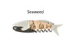 Coastal Single Pull Corkscrew Wine Opener – Choose Your Design – Optional Custom Engraving - Seaweed