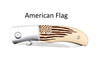 Classic Small Pocket Knife – Choose Your Design – Optional Custom Engraving - American Flag