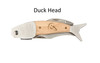 Large Coastal Pocket Knife – Choose Your Design – Optional Custom Engraving - Duck Head