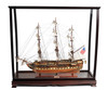 USS Constitution Model Ship - 32" w/ Table Top Display Case