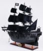 Black Pearl Pirate Model Ship - 24" w/ Table Top Display Case - Optional Personalized Plaque