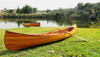 Wooden Canoe w/ Ribs and Curved Bow - 12' (K080)