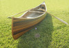 Wooden Canoe w/ Ribs and Curved Bow - Matte Finish - 12'