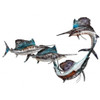 Blue Majesty Sailfish School Wall Art - Metal & Capiz