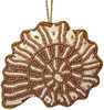 Nautilus Mother of Pearl & Beads Ornament - Bronze