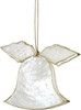  Capiz Christmas Bell Ornament - 3.5" 