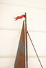 Metal Sailboat Wall Hangings - Painted - Set of 2