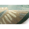 Capri Pleated Inkcap Indoor/Outdoor Rug - Aqua - 9 Sizes