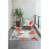 Ravella Aqua Ocean Scene Indoor/Outdoor Rug  - 10 Sizes