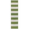 Sorrento Rugby Stripe Indoor/Outdoor Rug - Green - 7 Sizes 