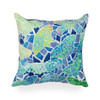 Illusions Blue Butterfly Indoor/Outdoor Throw Pillow - 18" Square