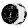 Comfortminder Humidity and Thermometer Comfort Reading Instrument - Polished Chrome Case - Black Face